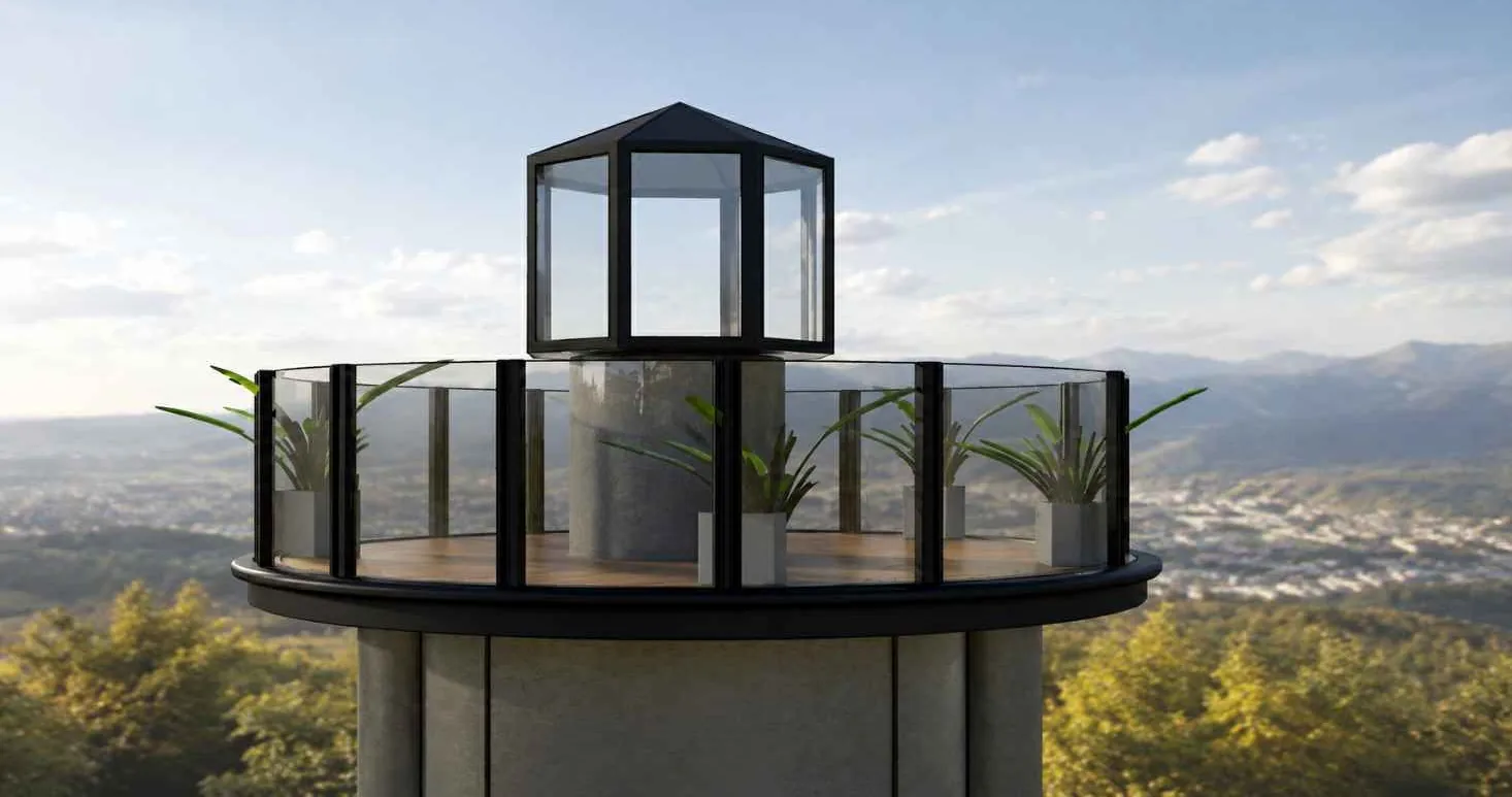 Mirador acristalado en lo alto de El Faro (imagen ilustrativa)