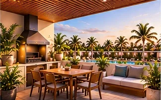 Pool Suite Rooftop: interior